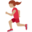 woman running, medium skin tone